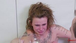 B. Gagging Face Fuck For Tattooed Teen