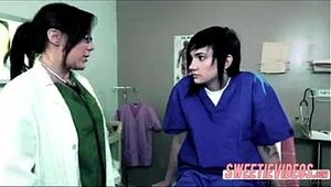 Lesbian Doctor and patient mature young girl on girl