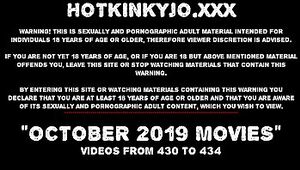 OCTOBER 2019 News at HOTKINKYJO site: double anal fisting, prolapse, public nudity, large dildos