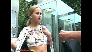 Cute german teen picked up for porn