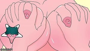 Midoriya massages Uraraka's tits and fucks her - My Hero Academia hentai