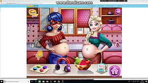 Elsa embarazada y ladybug