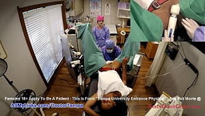 Ebony Student Hottie Nikki Star's Gyno Exam Caught On Spy Cam By Doctor Tampa & Nurse Lilly Lyle @ GirlsGoneGyno.com! - Tampa University Physical